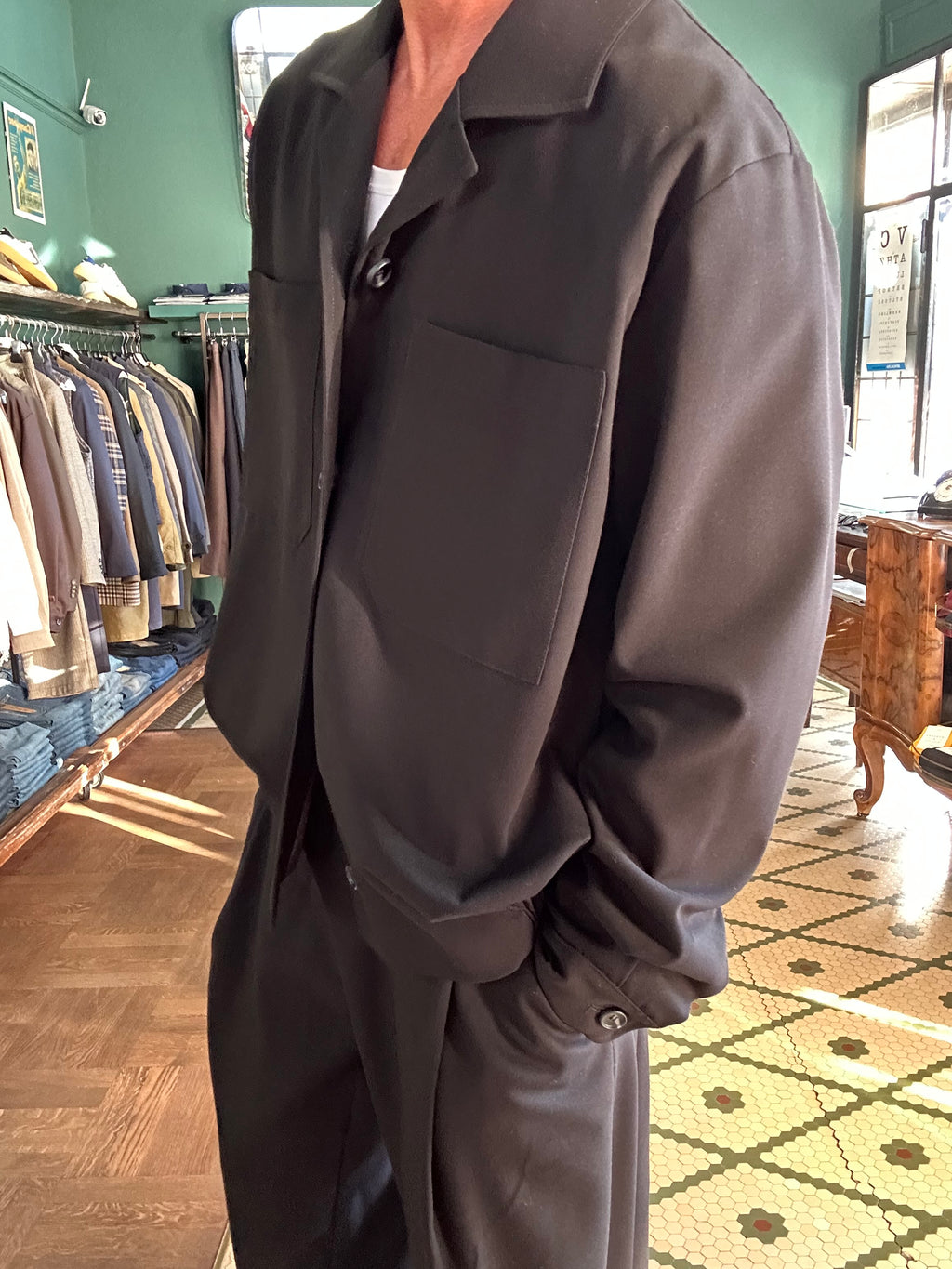 Over shirt made in Italy