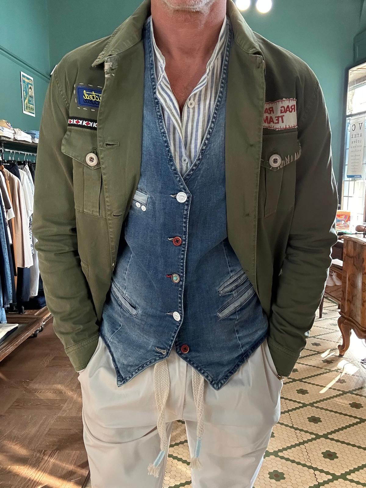 Overshirt militare garry’s earth