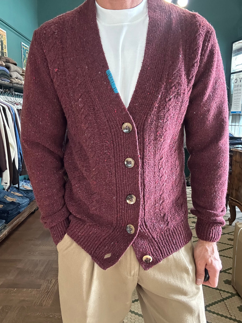Cardigan bottonato Koon misto lana