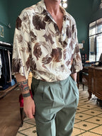 Camicia oversize con manica 3/4