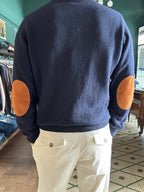 Maglione misto lana e cashmere con toppe