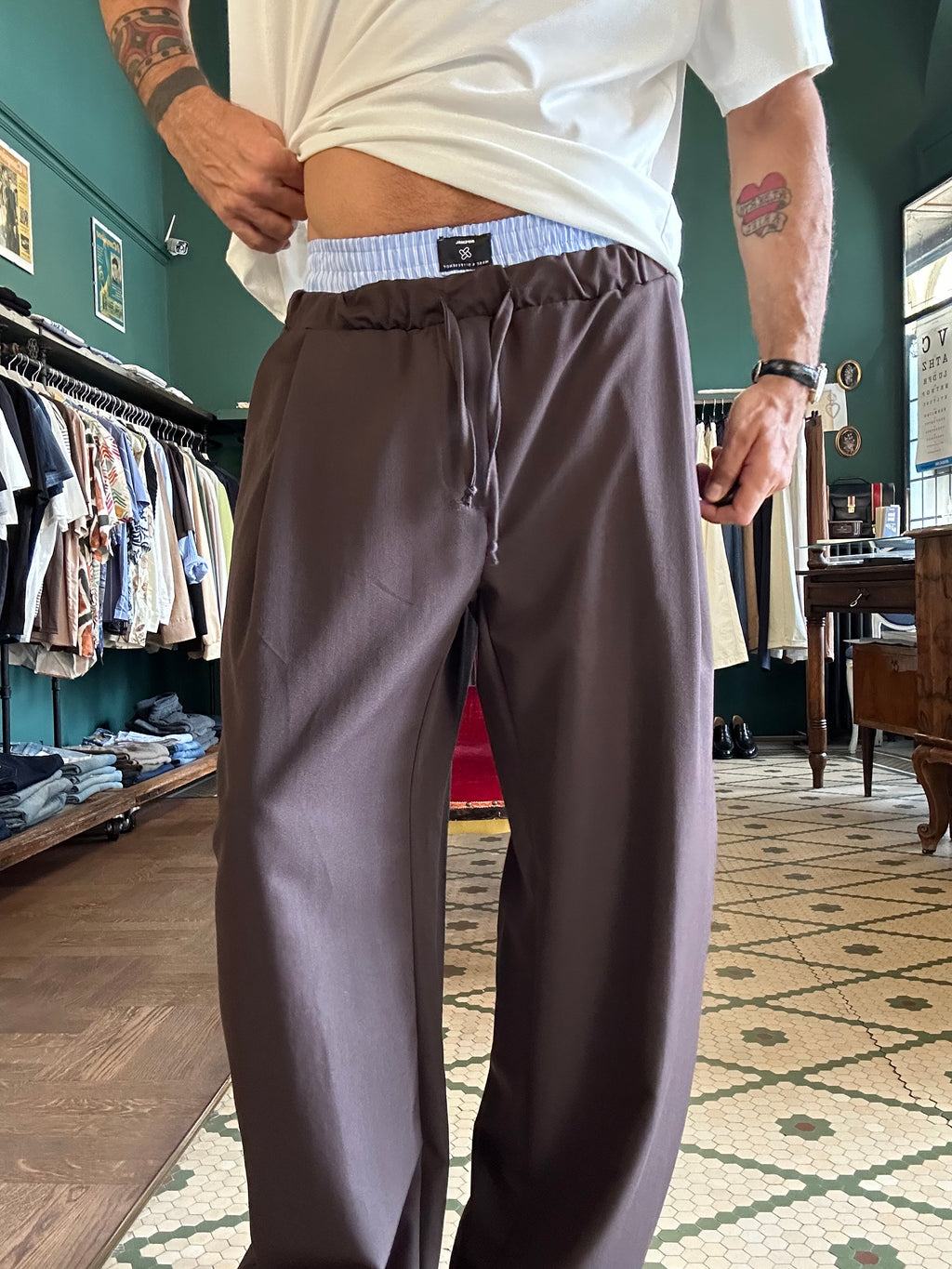 Pantalone Japan con dettaglio boxer