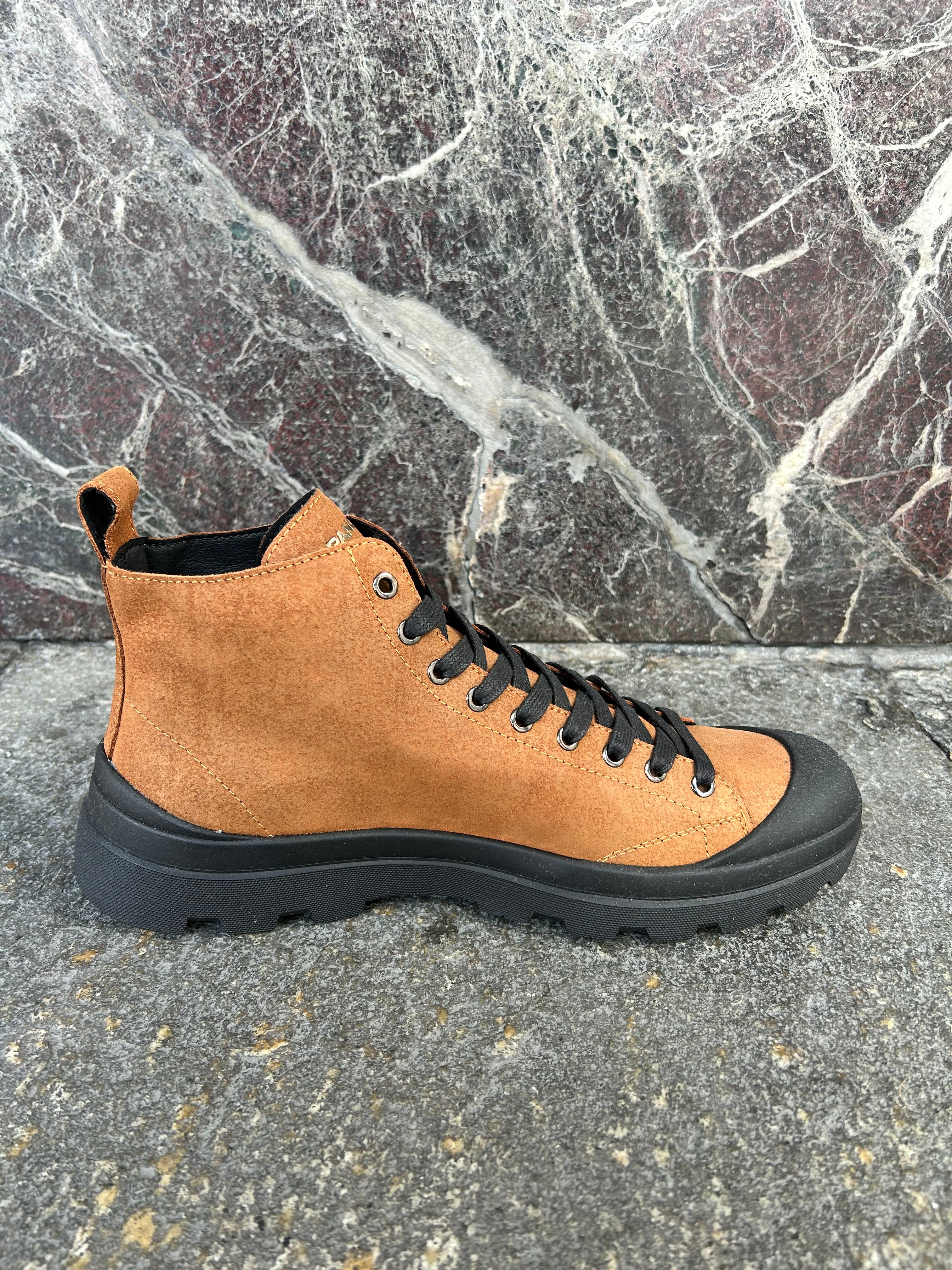 Panchic alte in suede marrone zucchero