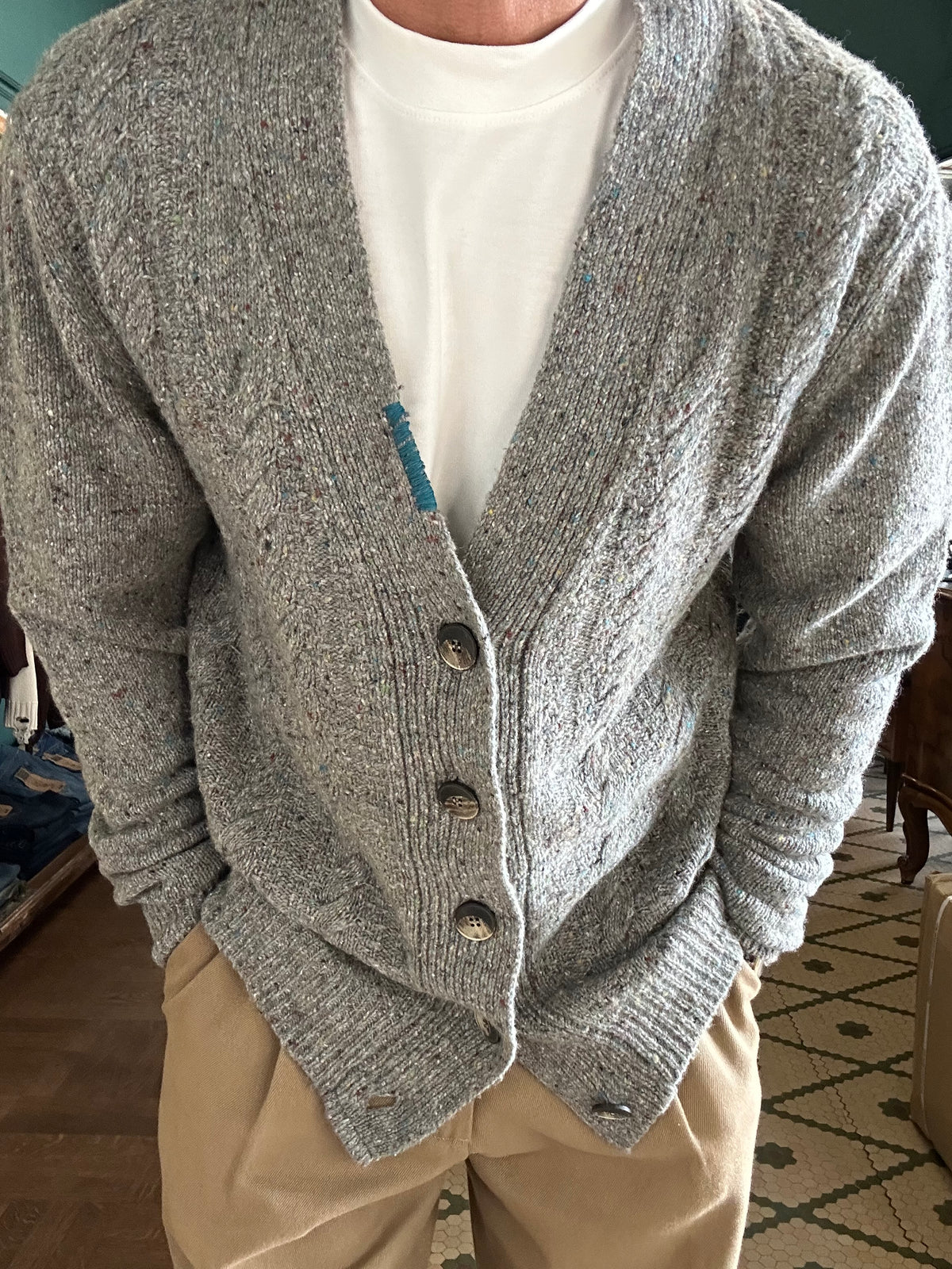 Cardigan bottonato Koon misto lana