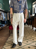 Pantalone Yan Simmon Vardar misto lino spigato