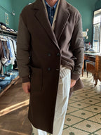 Cappotto doppiopetto con manica impermeabile