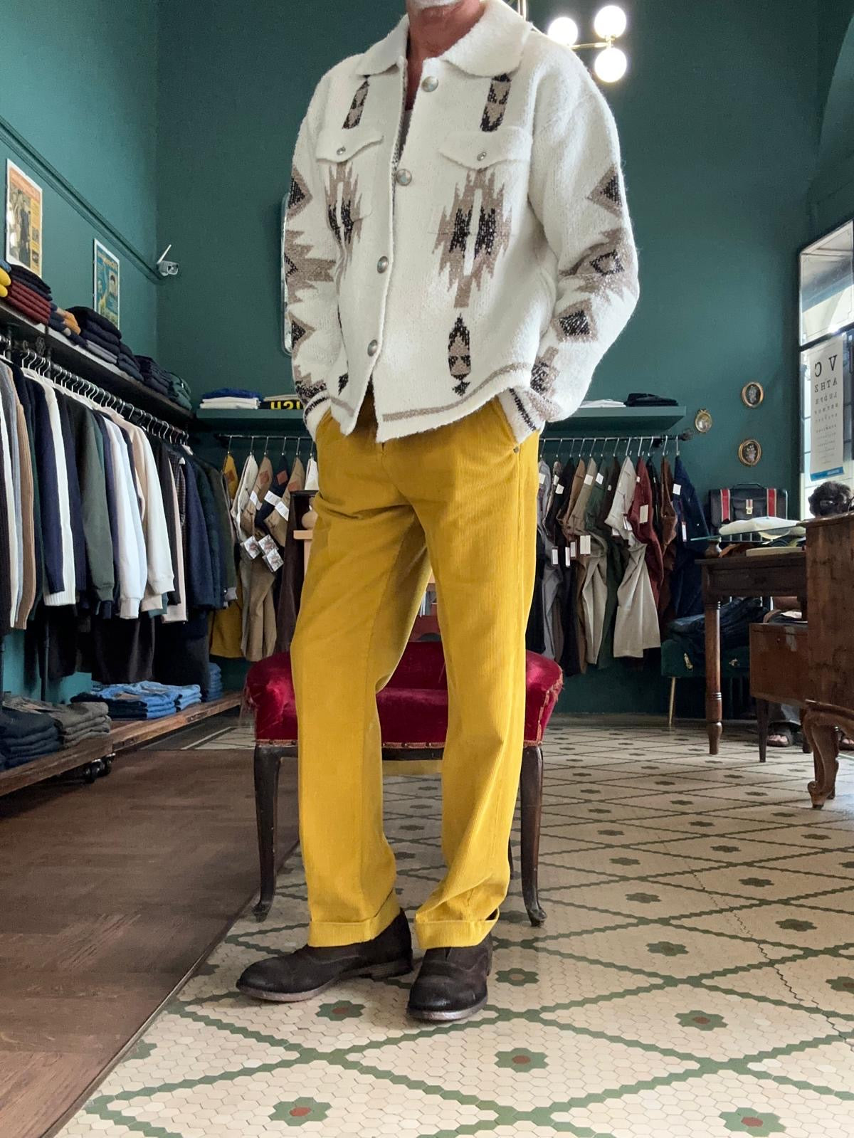 Giacca Telacruda navajo oversize