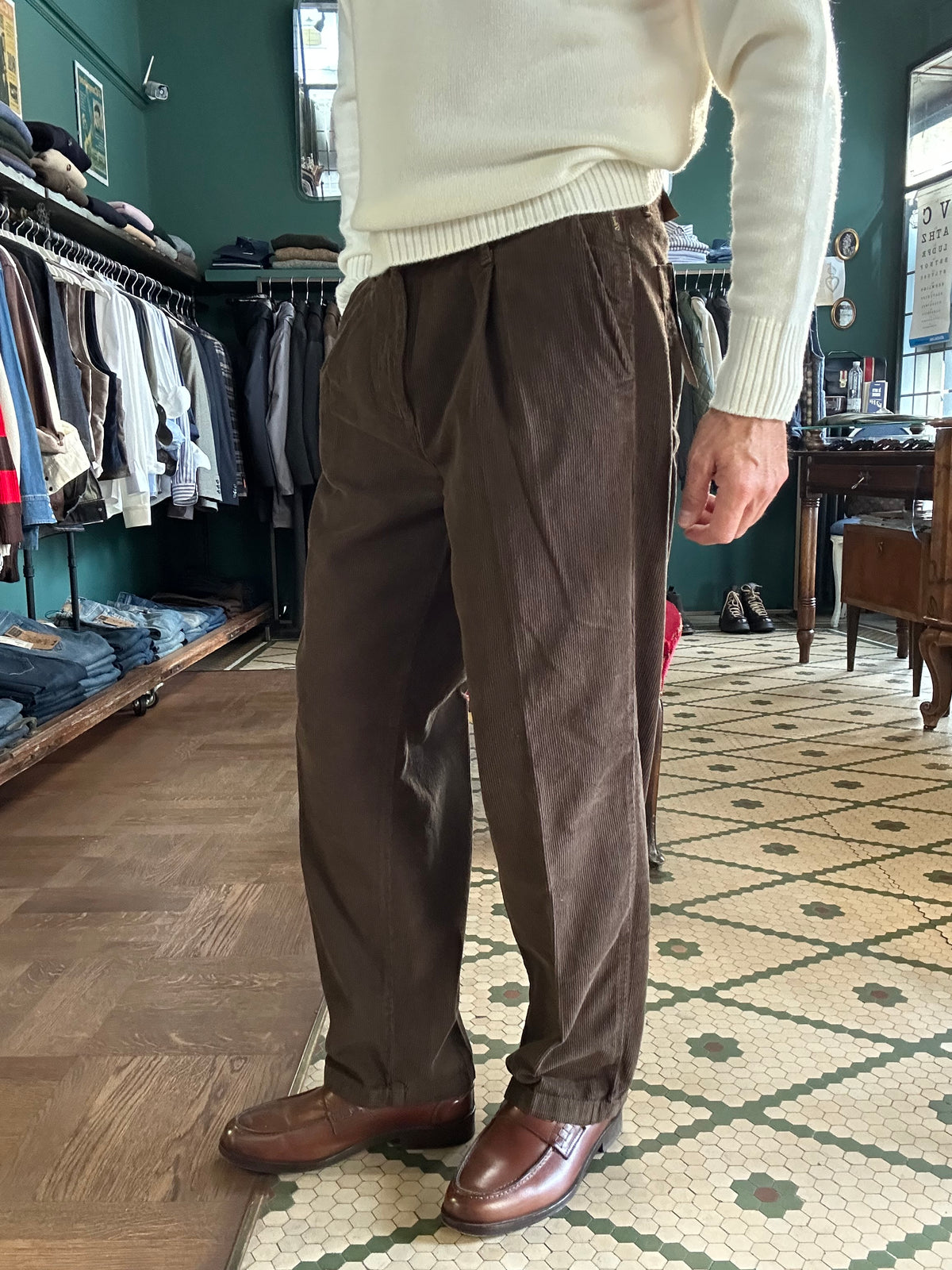 Pantalone Delamere in velluto