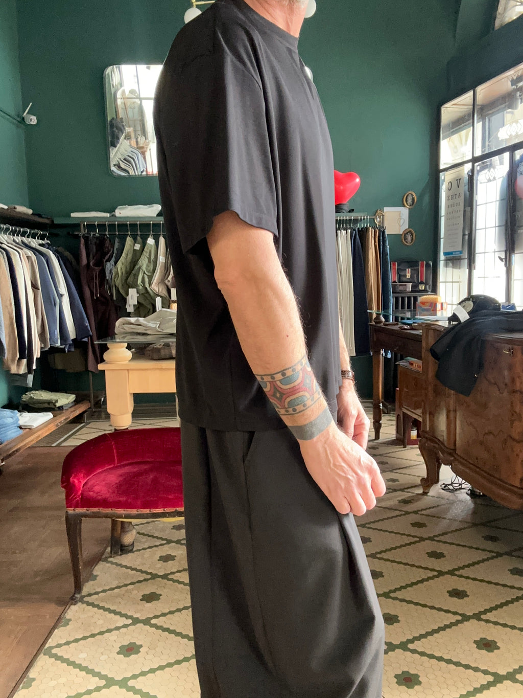 T-shirt oversize cropped fit