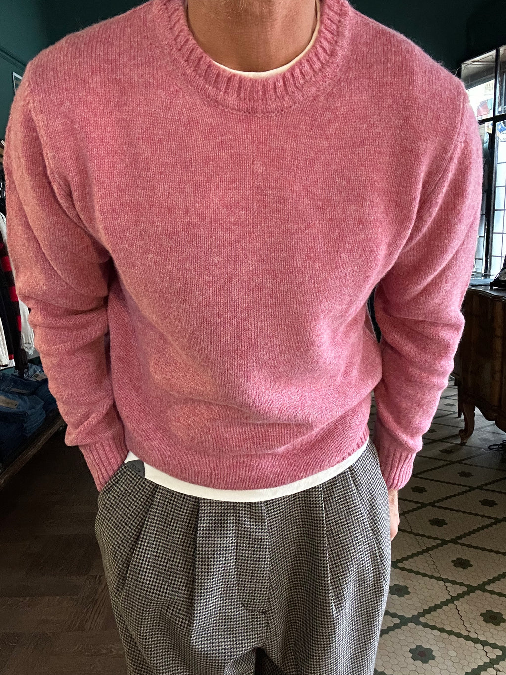 Maglione 100% lana shetland Made in Italy
