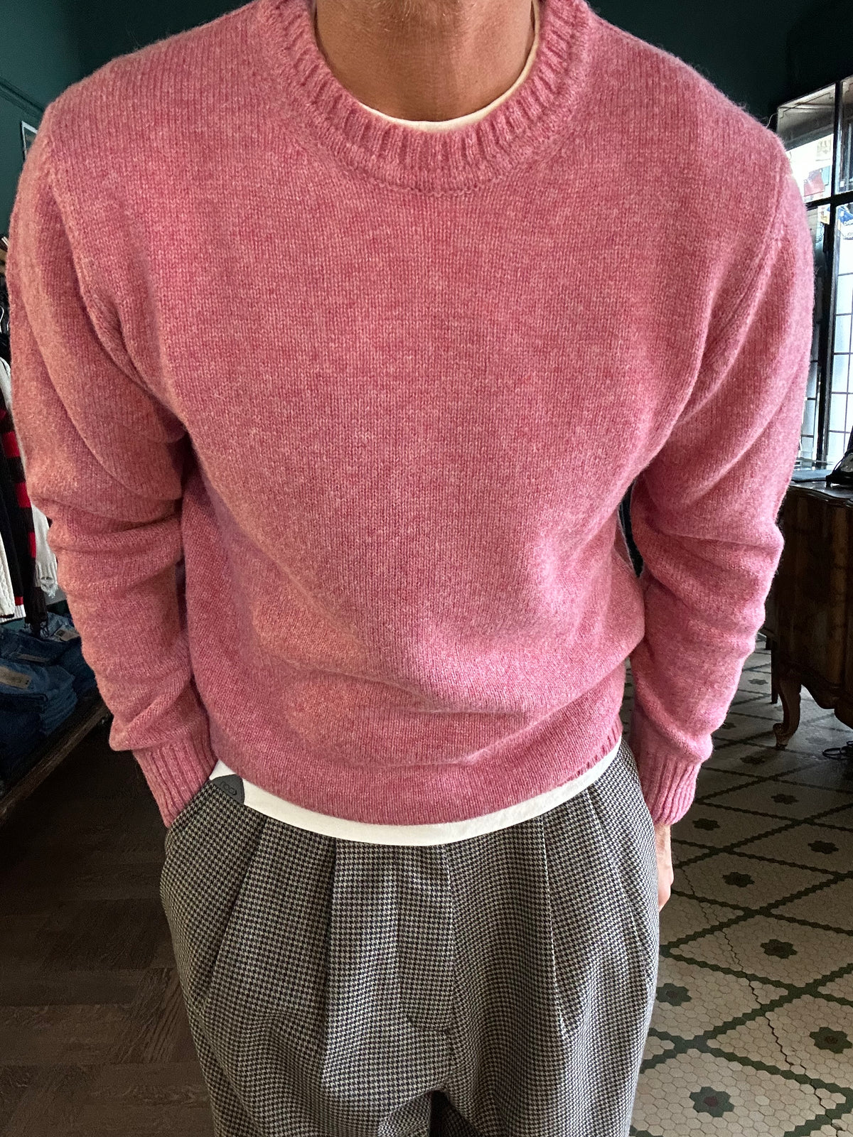 Maglione 100% lana shetland Made in Italy
