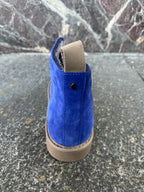 Panchic alte in suede blu e verde oliva