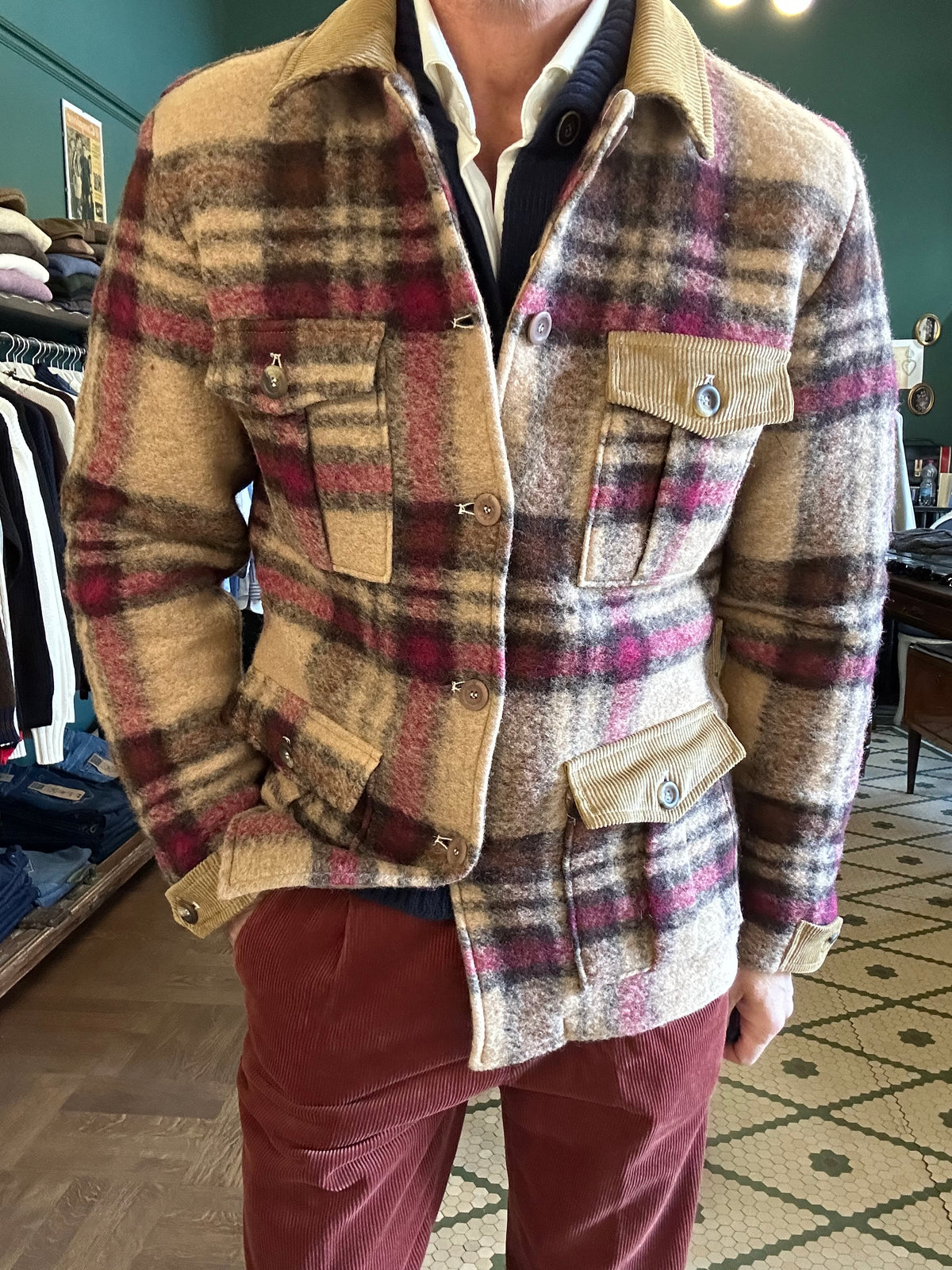 Field jacket Garry’s Earth in panno a quadri