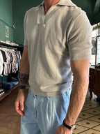 Polo maglina in cotone operato