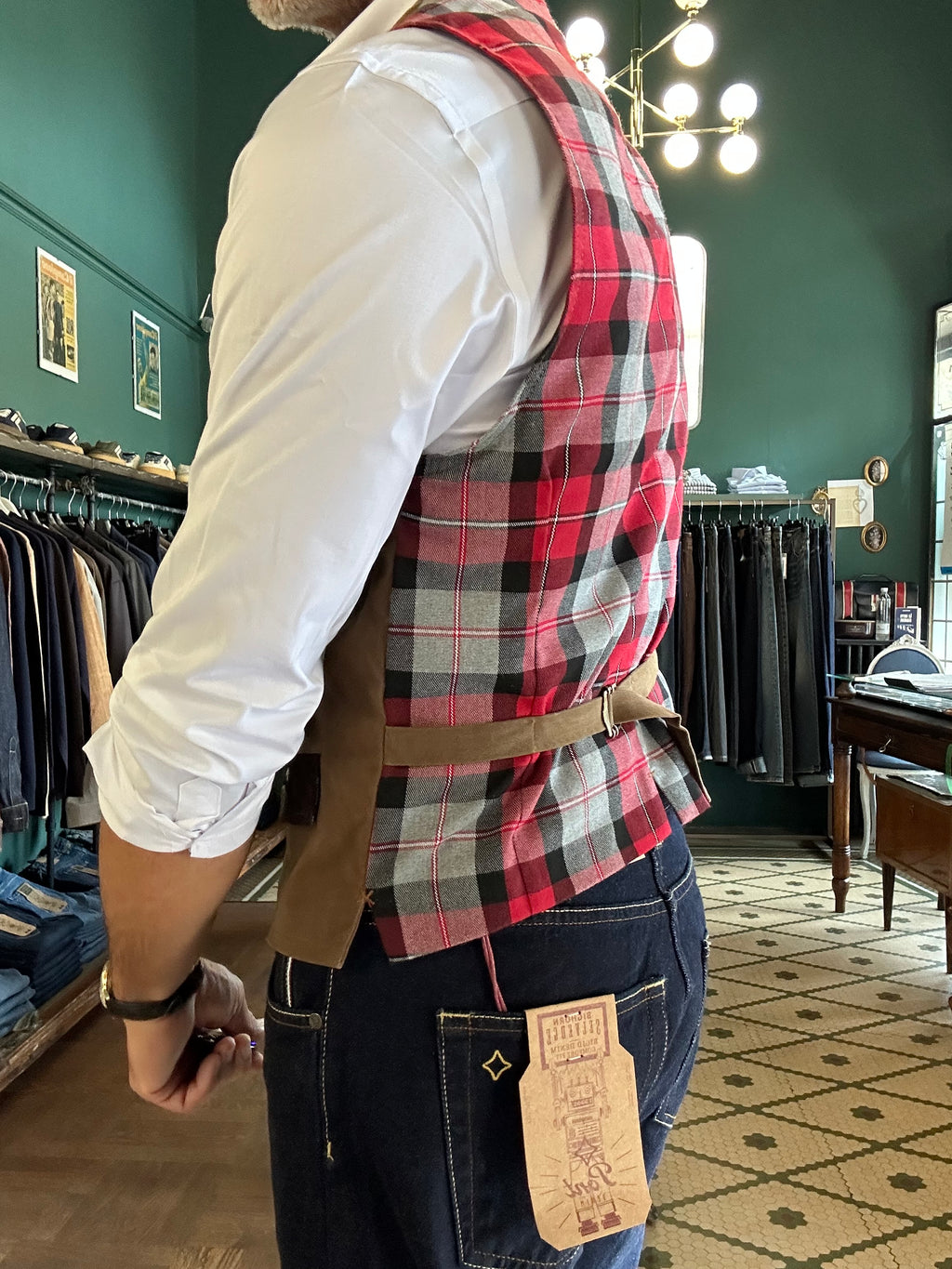 Gilet cotone cerato Garry’s Earth