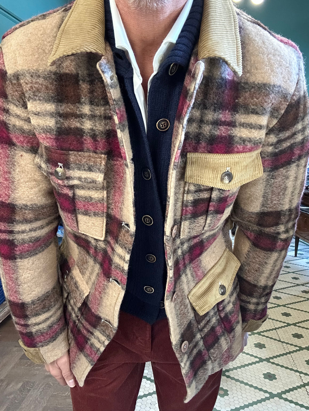 Field jacket Garry’s Earth in panno a quadri