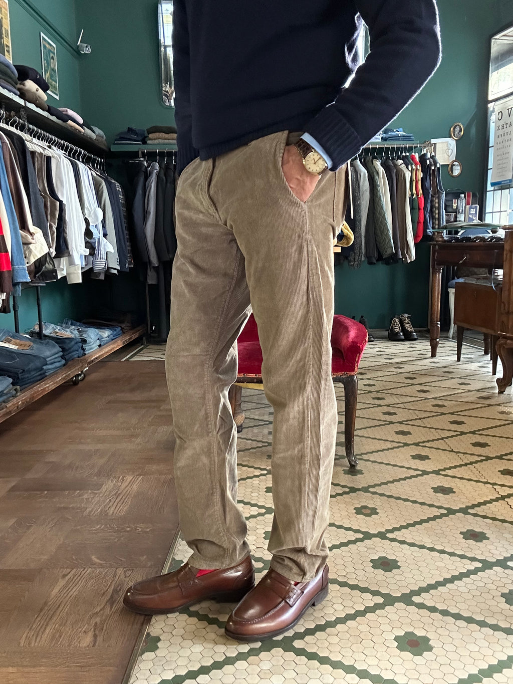 Pantalone velluto coste Tapared fit