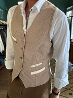 Gilet Garry’s Eart misto lana tramato