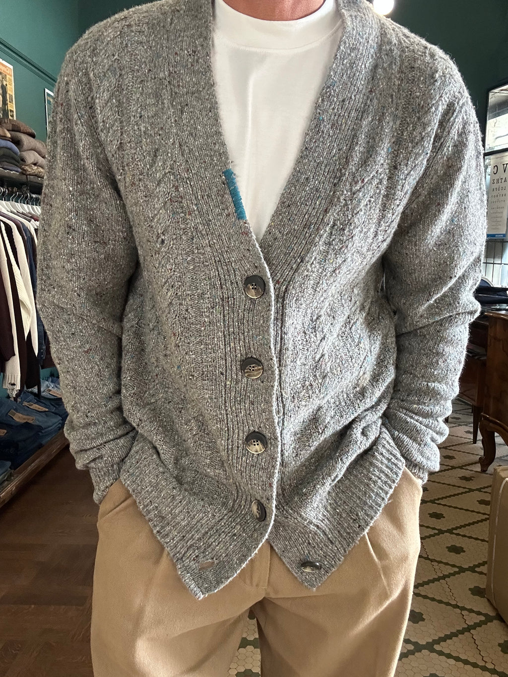 Cardigan bottonato Koon misto lana