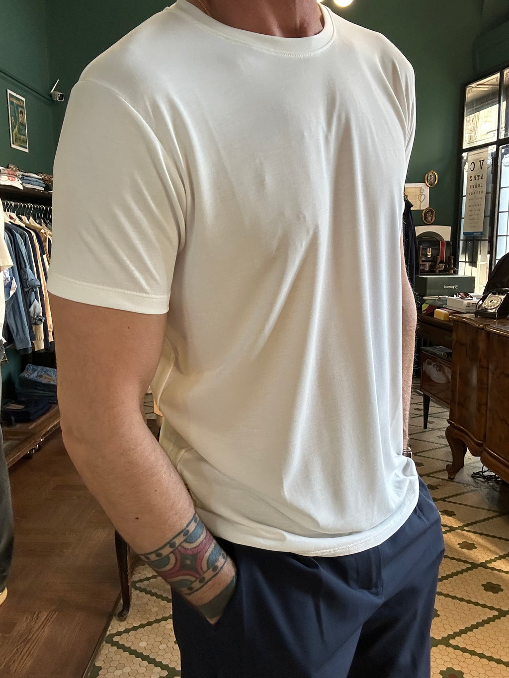 T-shirt Kevin basic modal blend
