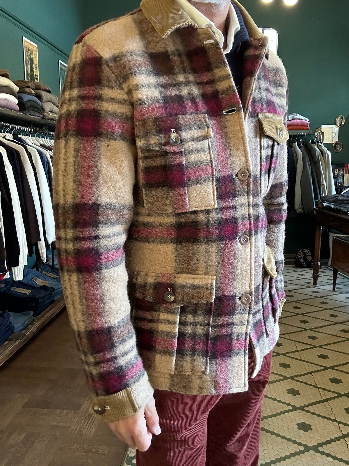Field jacket Garry’s Earth in panno a quadri