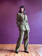 Pistachio belted jacket