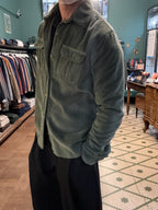 Camicia overshirt in velluto a coste