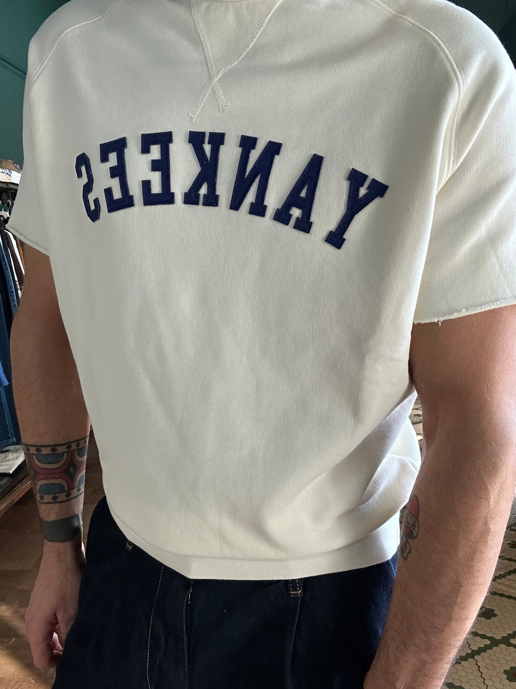 Felpa chesapeack’s mezza manica yankees