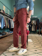 Pantaloni “Lion” in velluto mille righe