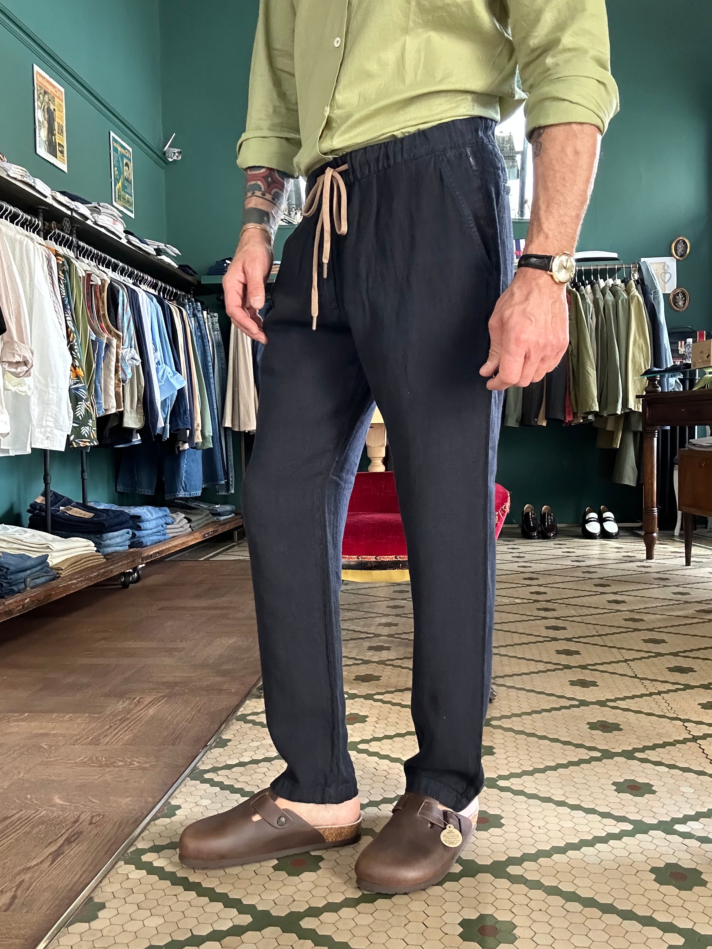 Pantalaccio 100% lino regular fit Made in Italy