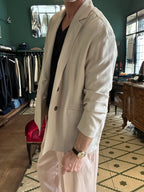 Giacca monopetto oversize beige