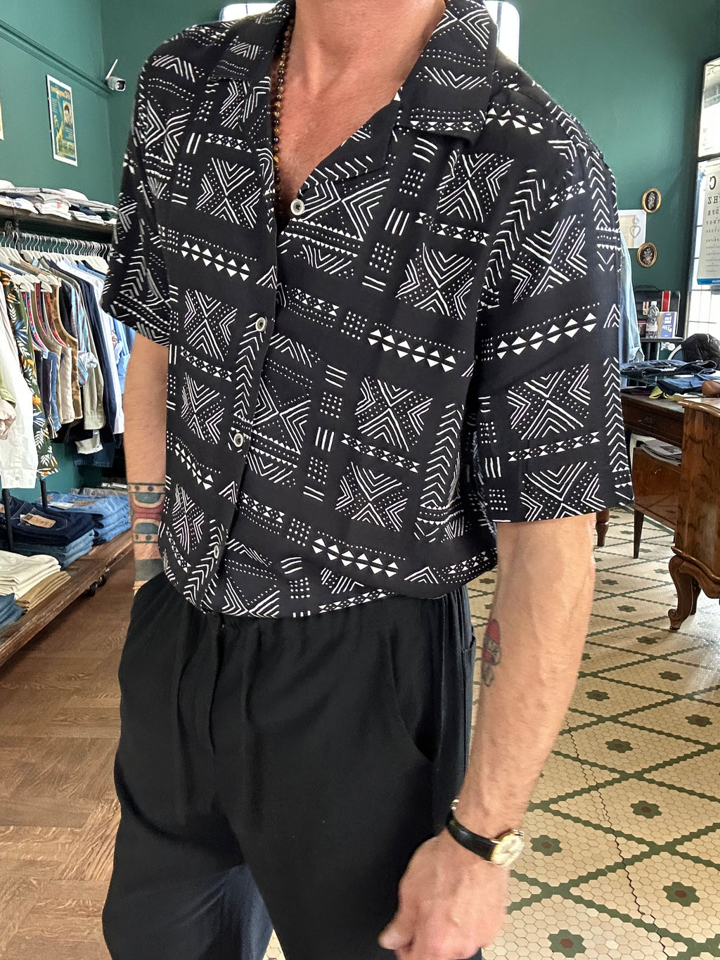 Camicia collo Hawaii fantasia Yonas