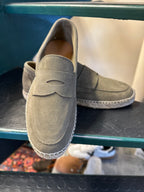 Suede boat moccasin