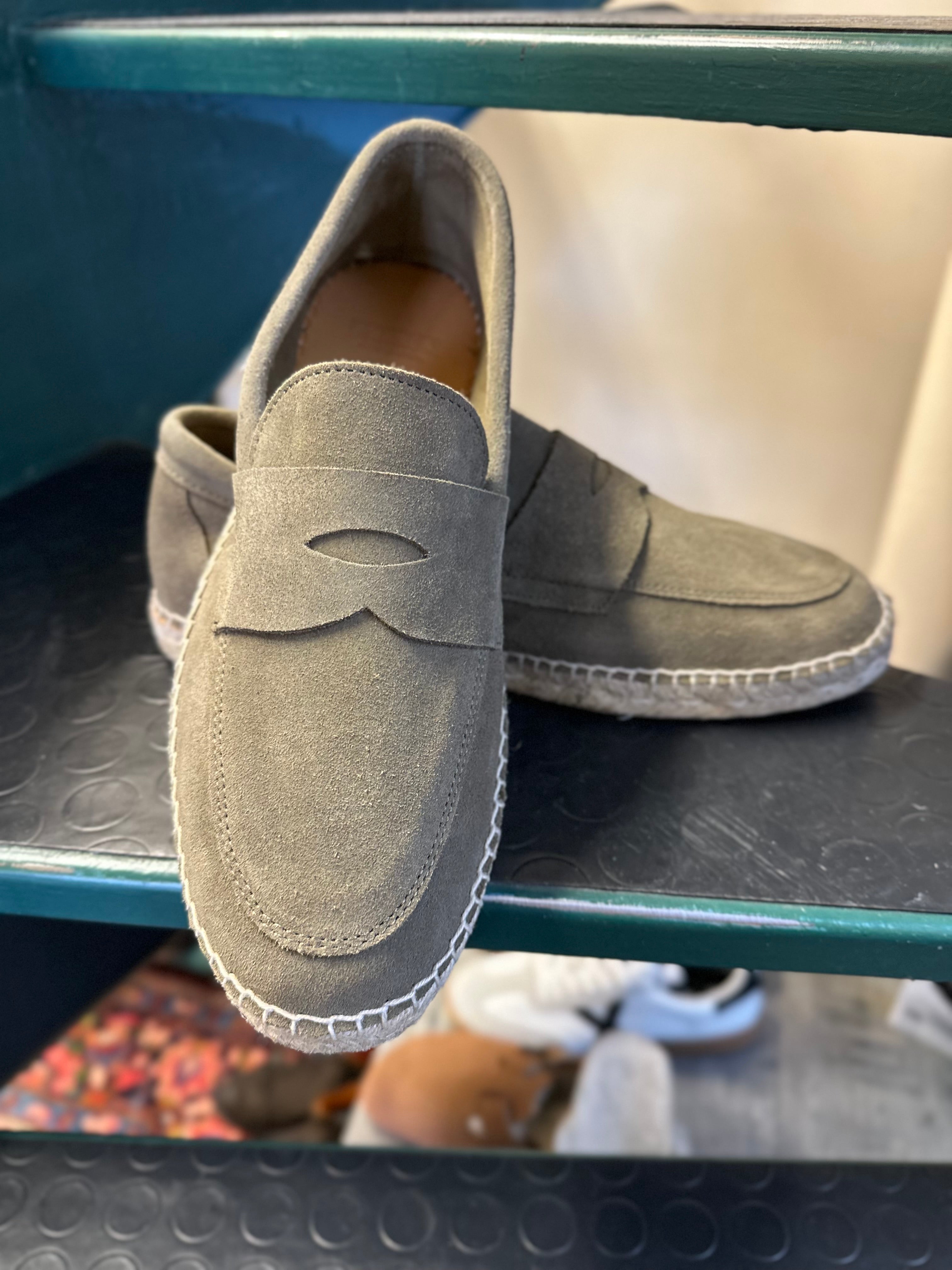 Suede boat moccasin