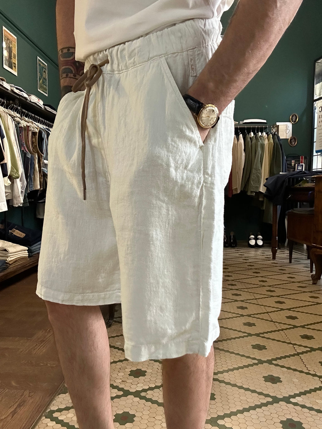 Bermuda oversize in lino