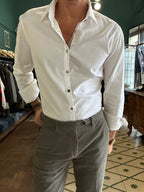 Camicia Koon cotone operato con toppe patch