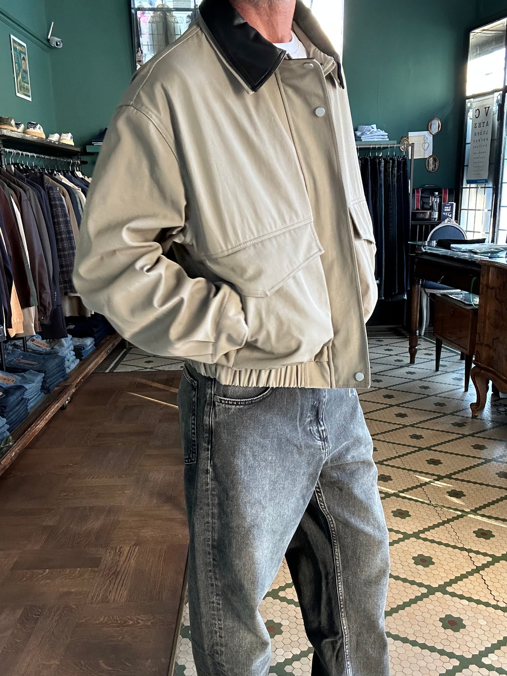 Giubbino stile Barbour over