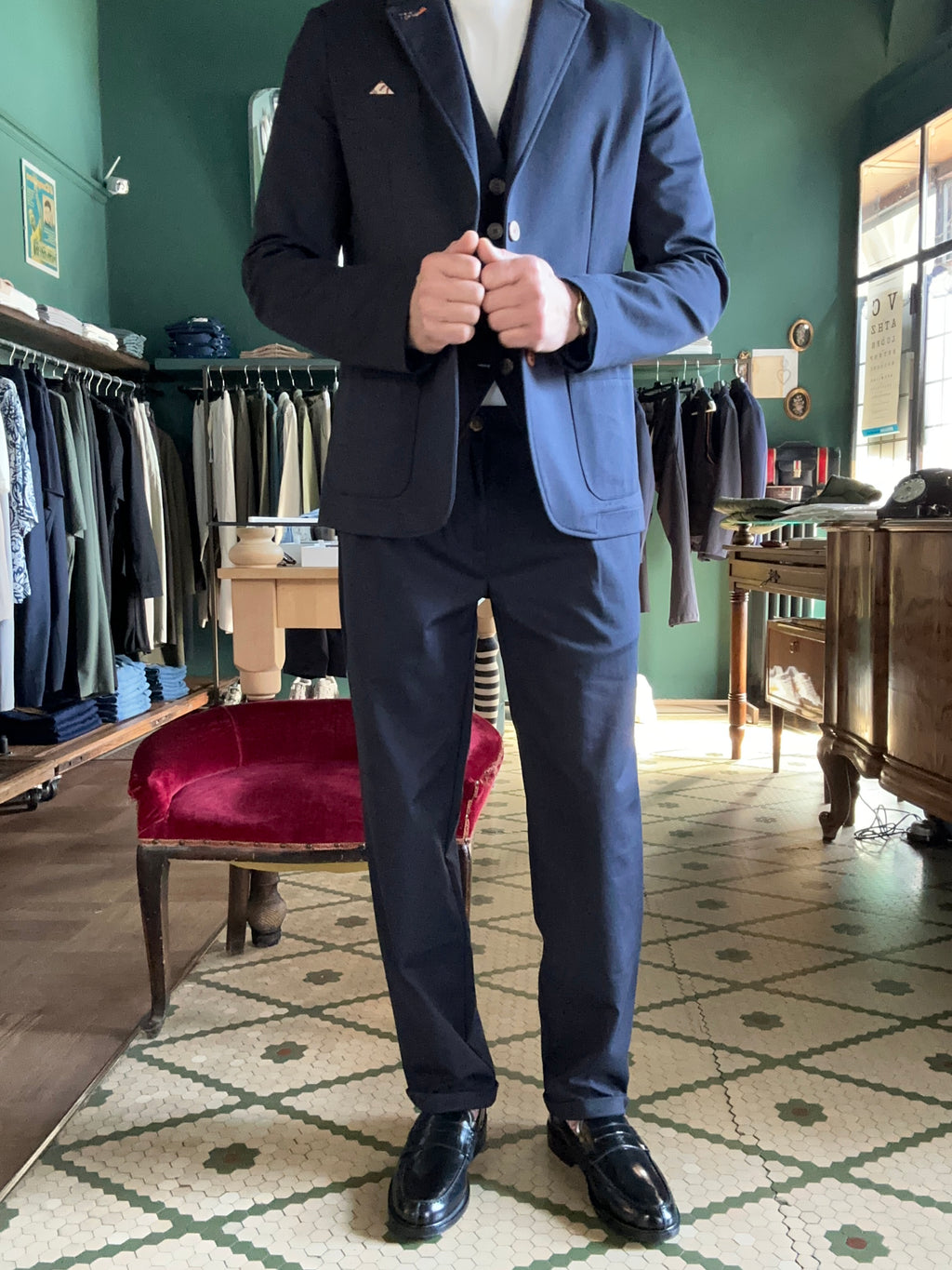 Pantalone Koon in jearsey con pence