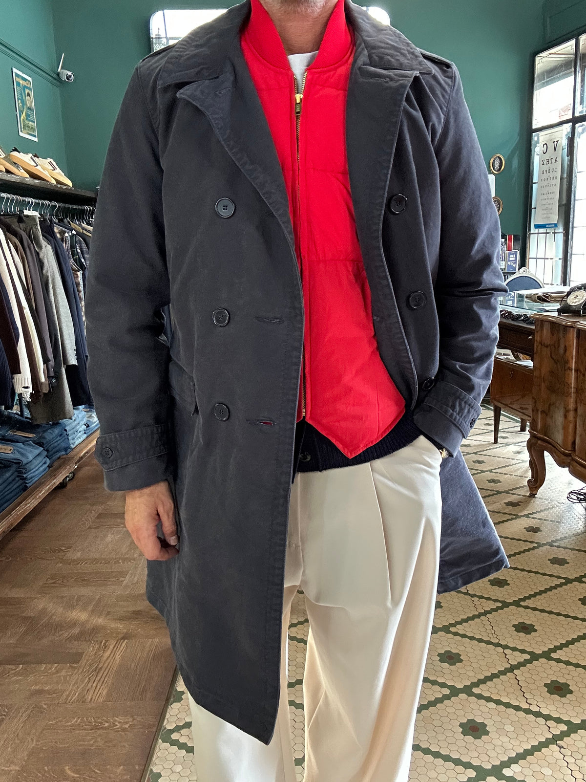 Trench jungle cloth naval officier Chesapeack’s