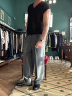 Pantalone con pence lavagna