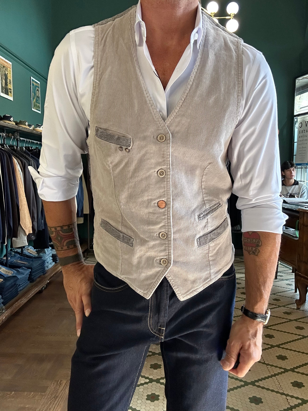 Gilet velluto a coste Garry’s Earth