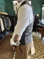 Gilet Garry’s Eart fresco lana gessato