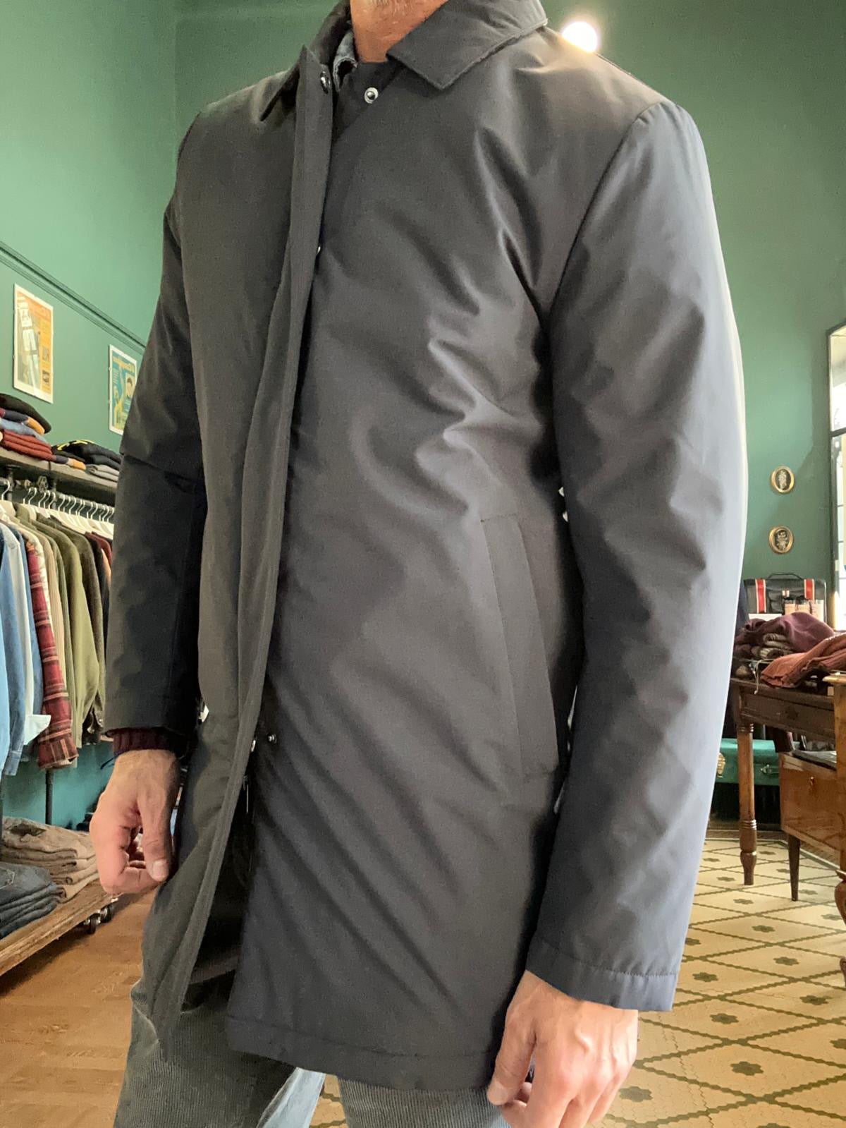 Soprabito imbottito blu