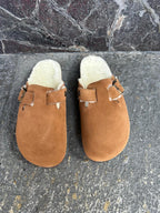 Sabot riva velour wool mandorla