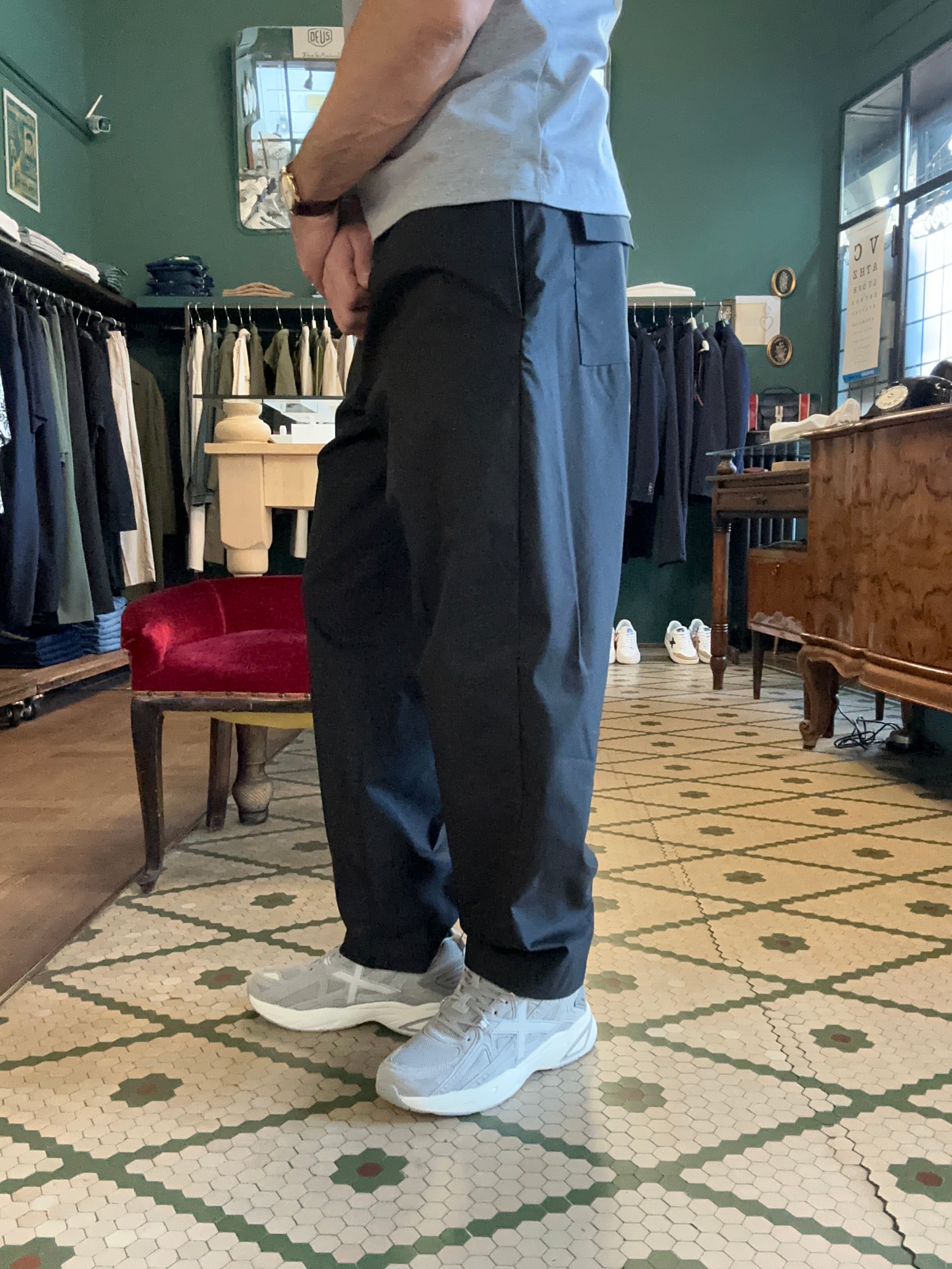 Pantalone telaparacadute con coulisse