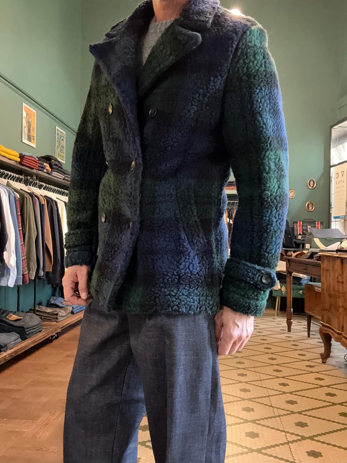 Cappotto peacoat koon in misto lana