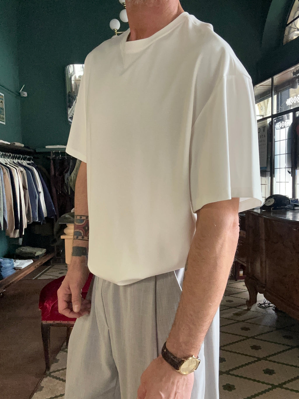 T-shirt oversize cropped fit