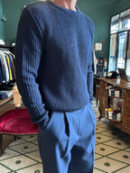 Maglione a coste inglesi