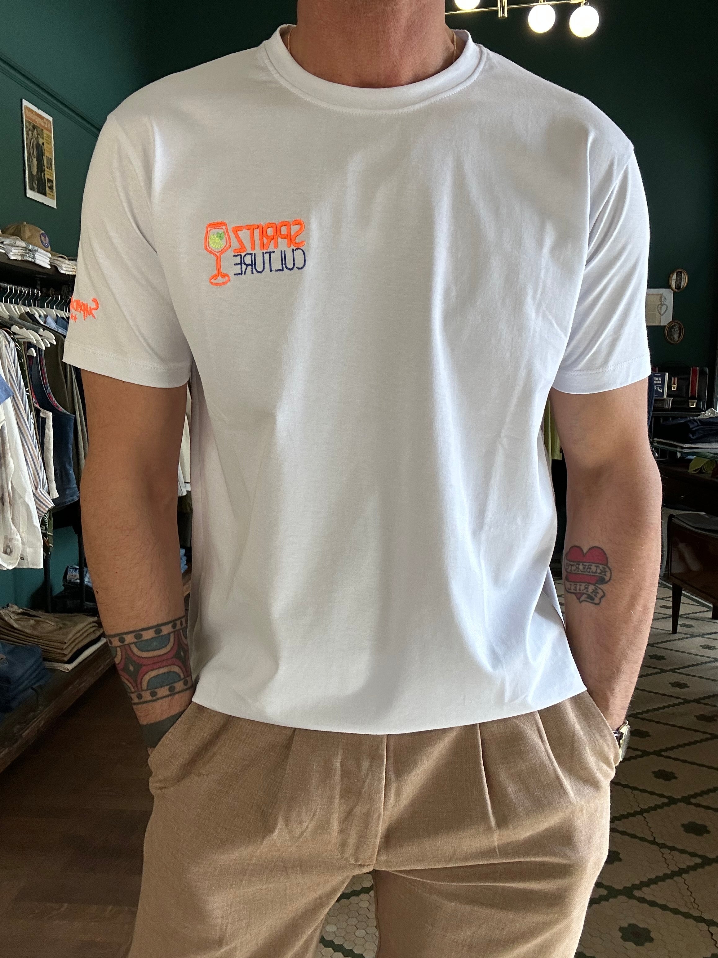 T-shirt with Aperol Spritz embroidery