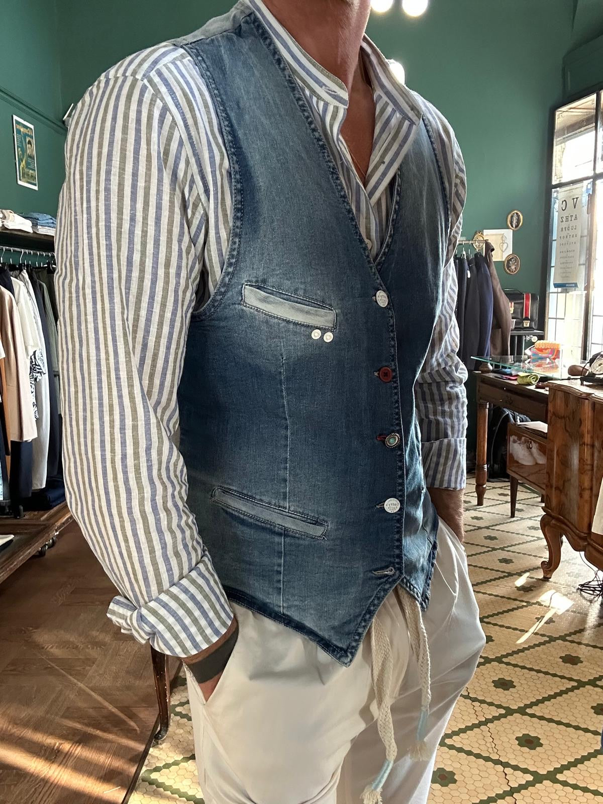 Gilet garry’s earth in denim
